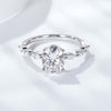 Antique Bezel and Pavé Set Moissanite Ring Sterling Silver