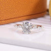 Antique Bezel and Pavé Set Moissanite Ring Sterling Silver