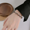 Colorful Dice Beads Bracelet Sterling Silver