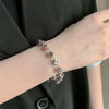 Colorful Dice Beads Bracelet Sterling Silver