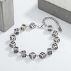 Colorful Dice Beads Bracelet Sterling Silver