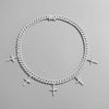 Cross-shaped Cuban Chain Hip Hop Necklace