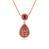 Floral-shaped Necklace Earrings Jewelry Set