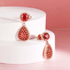 Floral-shaped Necklace Earrings Jewelry Set