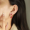 Floral-shaped Necklace Earrings Jewelry Set