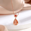 Floral-shaped Necklace Earrings Jewelry Set