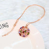 Flower Shaped Pendant Necklace Sterling Silver