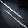 Four Prong Moissanite Tennis Bracelet Sterling Silver