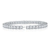 Four Prong Moissanite Tennis Bracelet Sterling Silver