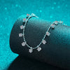 Four Prong Moissanite Tennis Necklace Sterling Silver