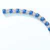 Four Prong Sapphire Birthstone Bracelet Sterling Silver