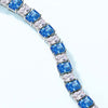 Four Prong Sapphire Birthstone Bracelet Sterling Silver