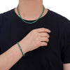 Green Tennis Cuban Chain Hip Hop Necklace