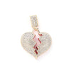 Heart-shaped Pendant Cuban Chain Hip Hop Necklace