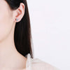 Heart Shape Moissanite Earrings Sterling Silver
