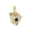 Hip Hop Poker Pendant Cuban Chain Necklaces