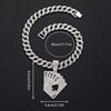 Hip Hop Poker Pendant Cuban Chain Necklaces