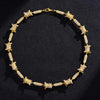 Iron Wire Shaped Cuban Chain Hip Hop Necklace