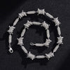 Iron Wire Shaped Cuban Chain Hip Hop Necklace