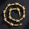 Iron Wire Shaped Cuban Chain Hip Hop Necklace