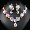 Multicolor Necklace Earrings Jewelry Set