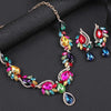 Multicolor Necklace Earrings Jewelry Set