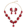 Multicolor Necklace Earrings Jewelry Set