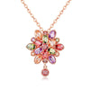 Multicolour Flower Shaped Necklace