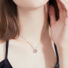 Sugar Shape Solitaire Moissanite Necklace Sterling Silver