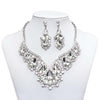 Palace Style Necklace Earrings Jewelry Set