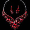 Palace Style Necklace Earrings Jewelry Set
