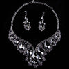 Palace Style Necklace Earrings Jewelry Set