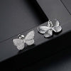 Pavé Butterfly Shaped Necklace Earrings Jewelry Set