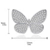 Pavé Butterfly Shaped Necklace Earrings Jewelry Set