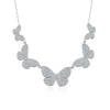 Pavé Butterfly Shaped Necklace Earrings Jewelry Set