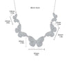 Pavé Butterfly Shaped Necklace Earrings Jewelry Set