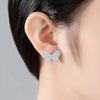 Pavé Butterfly Shaped Necklace Earrings Jewelry Set