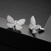 Pavé Butterfly Shaped Necklace Earrings Jewelry Set