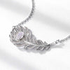 Pavé Floral Halo Necklace Sterling Silver