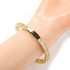 Pavé Heart-shaped Cuban Chain Hip Hop Bracelet