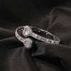 Pavé Heart-shaped Cuban Chain Hip Hop Bracelet