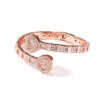 Pavé Heart-shaped Cuban Chain Hip Hop Bracelet