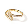 Pavé Heart-shaped Cuban Chain Hip Hop Bracelet