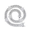 Pavé Heart-shaped Cuban Chain Hip Hop Necklace