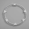 Pavé Heart-shaped Cuban Chain Hip Hop Necklace