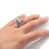 Pavé Heart-shaped Hip Hop Ring for Men