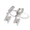 Pavé Lightning-shaped Hip Hop Earrings
