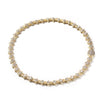 Pavé Round Halo Cuban Chain Tennis Necklace-Yellow Gold / White Gold