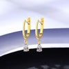 Pear Shape Moissanite Earrings Sterling Silver
