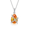 Pear Shaped Necklace Sterling Silver